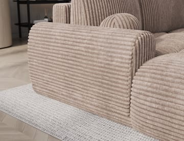 Vittario 3-seters boblete sovesofa med divan og oppbevaring, venstre - Modullo 20 - Møbler - Sofaer - Sovesofaer - Hjørnesovesofa