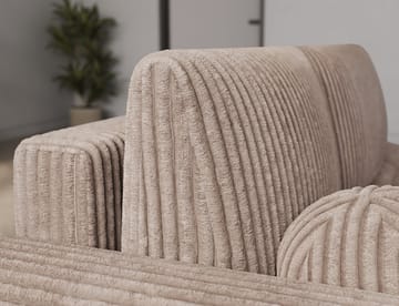 Vittario 3-seters boblete sovesofa med divan og oppbevaring, venstre - Modullo 20 - Møbler - Sofaer - Sovesofaer - Hjørnesovesofa