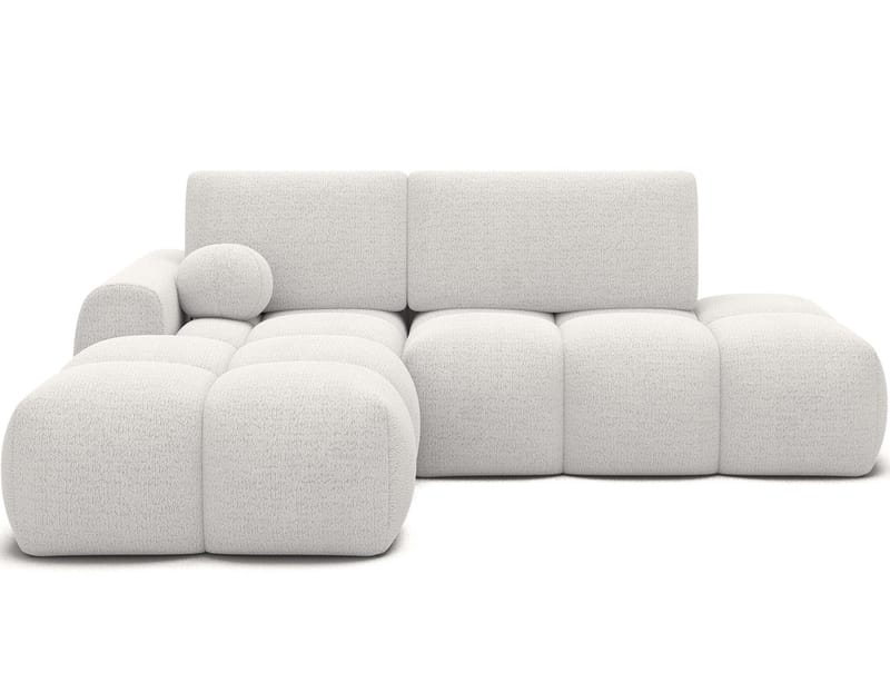 Vittario 3-seters boblete sovesofa med divan og oppbevaring, venstre - Royal 01 - Møbler - Sofaer - Sovesofaer - Hjørnesovesofa