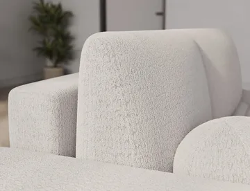 Vittario 3-seters boblete sovesofa med divan og oppbevaring, venstre - Royal 01 - Møbler - Sofaer - Sovesofaer - Hjørnesovesofa
