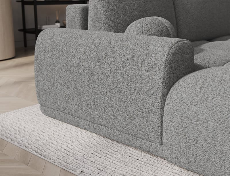 Vittario 3-seters boblete sovesofa med divan og oppbevaring, venstre - Royal 04 - Møbler - Sofaer - Sovesofaer - Sovesofa divan