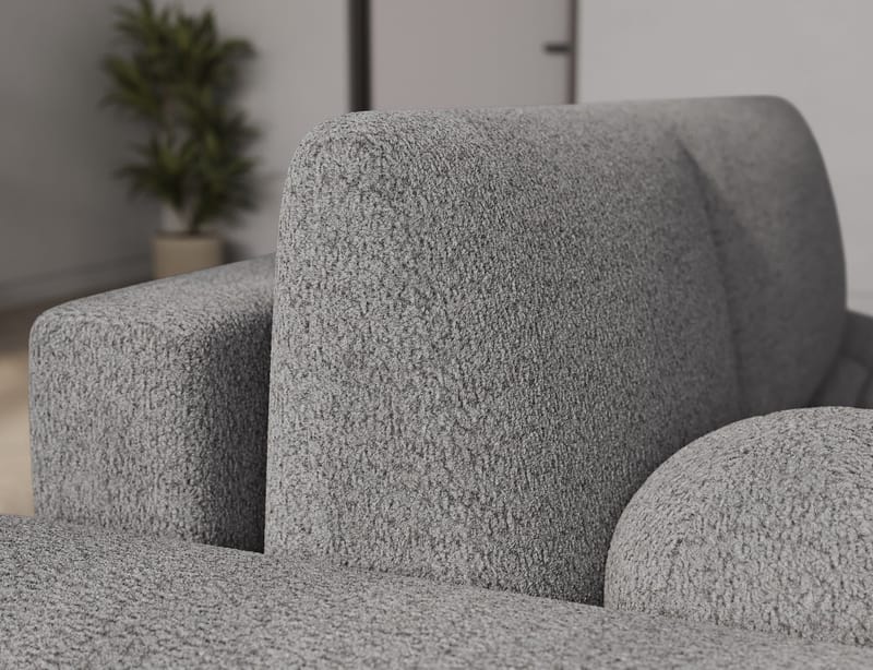 Vittario 3-seters boblete sovesofa med divan og oppbevaring, venstre - Royal 04 - Møbler - Sofaer - Sovesofaer - Sovesofa divan