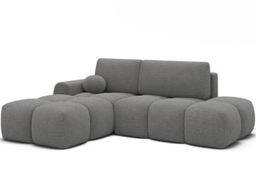 Vittario 3-seters boblete sovesofa med divan og oppbevaring, venstre - Royal 04 - Møbler - Sofaer - Sovesofaer - Sovesofa divan