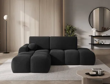 Vittario 3-seters boblete sovesofa med divan og oppbevaring, venstre - Royal 05 - Møbler - Sofaer - Sovesofaer - Sovesofa divan