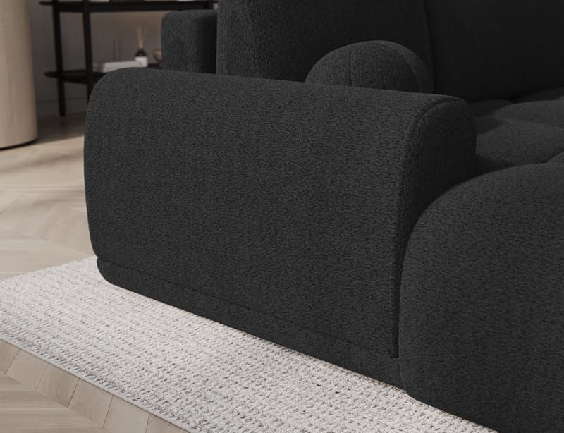 Vittario 3-seters boblete sovesofa med divan og oppbevaring, venstre - Royal 05 - Møbler - Sofaer - Sovesofaer - Sovesofa divan