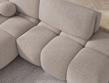 Vittario 3-seters boblete sovesofa med divan og oppbevaring, venstre - Royal 18 - Møbler - Sofaer - Sovesofaer - Sovesofa divan