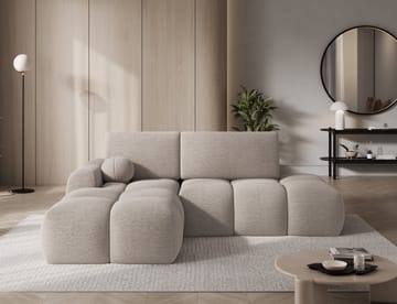 Vittario 3-seters boblete sovesofa med divan og oppbevaring, venstre - Royal 18 - Møbler - Sofaer - Sovesofaer - Sovesofa divan
