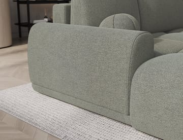 Vittario 3-seters boblete sovesofa med divan og oppbevaring, venstre - Xillar 100 - Møbler - Sofaer - Sovesofaer - Hjørnesovesofa