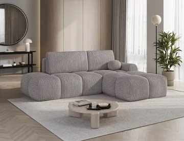 Vittario 3-seters Bubblig sovesofa med divan og oppbevaring Høyre - Modullo 03 - Møbler - Sofaer - Sovesofaer - Hjørnesovesofa