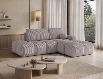 Vittario 3-seters Bubblig sovesofa med divan og oppbevaring Høyre - Modullo 03 - Møbler - Sofaer - Sovesofaer - Hjørnesovesofa