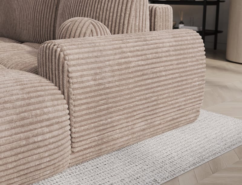 Vittario 3-seters Bubblig sovesofa med divan og oppbevaring Høyre - Modullo 20 - Møbler - Sofaer - Sovesofaer - Hjørnesovesofa