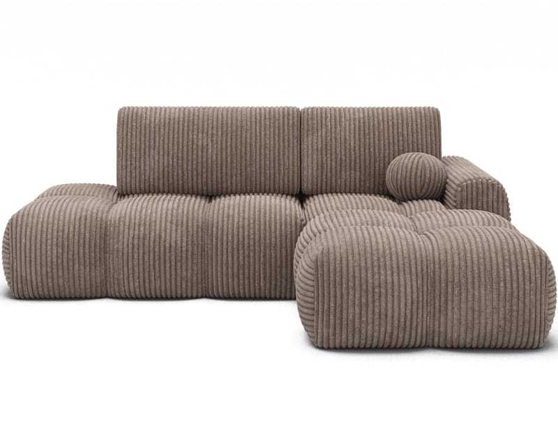 Vittario 3-seters Bubblig sovesofa med divan og oppbevaring Høyre - Modullo 20 - Møbler - Sofaer - Sovesofaer - Hjørnesovesofa