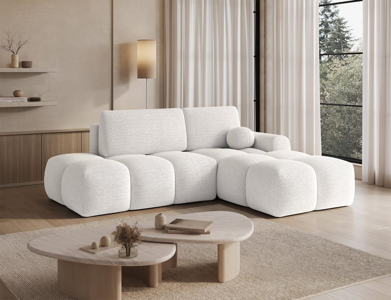 Vittario 3-seters Bubblig sovesofa med divan og oppbevaring Høyre - Royal 01 - Møbler - Sofaer - Sovesofaer - Sovesofa divan