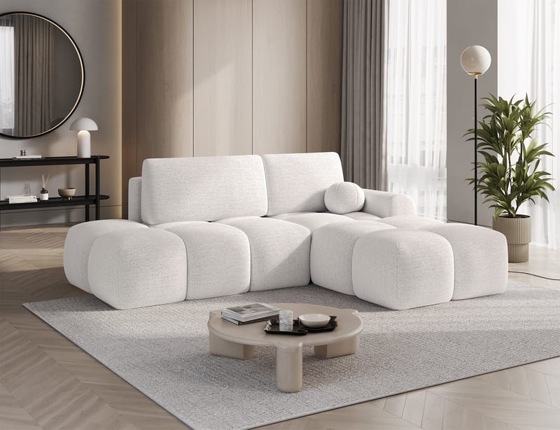 Vittario 3-seters Bubblig sovesofa med divan og oppbevaring Høyre - Royal 01 - Møbler - Sofaer - Sovesofaer - Sovesofa divan
