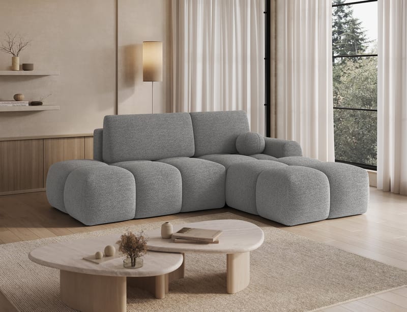 Vittario 3-seters Bubblig sovesofa med divan og oppbevaring Høyre - Royal 04 - Møbler - Sofaer - Sovesofaer - Sovesofa divan