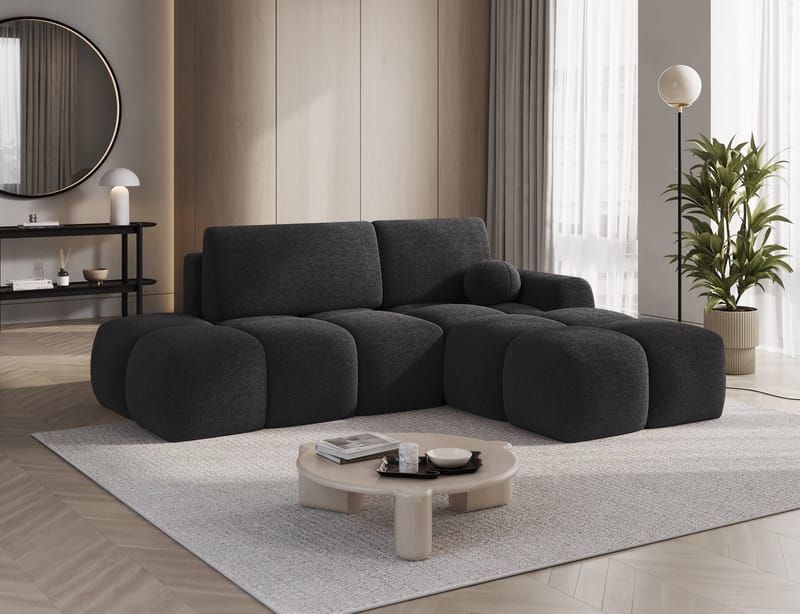 Vittario 3-seters Bubblig sovesofa med divan og oppbevaring Høyre - Royal 05 - Møbler - Sofaer - Sovesofaer - Hjørnesovesofa