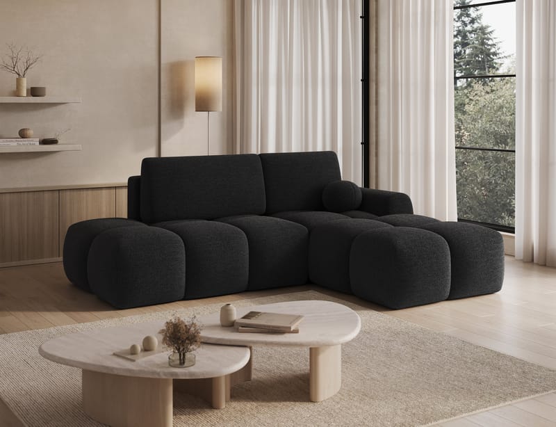 Vittario 3-seters Bubblig sovesofa med divan og oppbevaring Høyre - Royal 05 - Møbler - Sofaer - Sovesofaer - Hjørnesovesofa