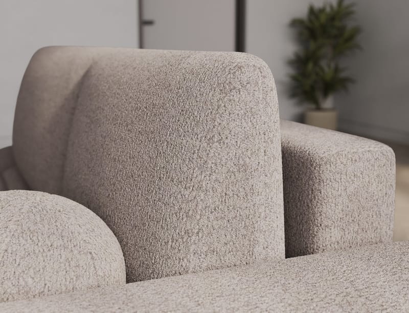 Vittario 3-seters Bubblig sovesofa med divan og oppbevaring Høyre - Royal 18 - Møbler - Sofaer - Sovesofaer - Sovesofa divan