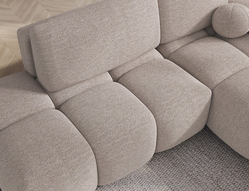 Vittario 3-seters Bubblig sovesofa med divan og oppbevaring Høyre - Royal 18 - Møbler - Sofaer - Sovesofaer - Sovesofa divan