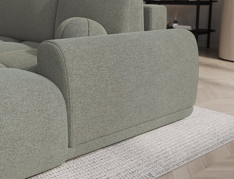 Vittario 3-seters Bubblig sovesofa med divan og oppbevaring Høyre - Xillar 100 - Møbler - Sofaer - Sovesofaer - Langsgående sovesofa