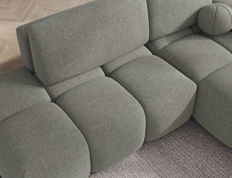 Vittario 3-seters Bubblig sovesofa med divan og oppbevaring Høyre - Xillar 100 - Møbler - Sofaer - Sovesofaer - Langsgående sovesofa
