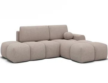 Vittario 3-seters Bubblig sovesofa med divan og oppbevaring Høyre - Xillar 20 - Møbler - Sofaer - Sovesofaer - Hjørnesovesofa