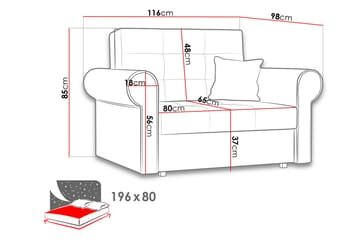 Viva Sofa - Møbler - Sofaer - Sovesofaer - Langsgående sovesofa