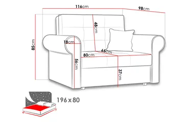 Viva Sofa - Møbler - Sofaer - Sovesofaer - Langsgående sovesofa