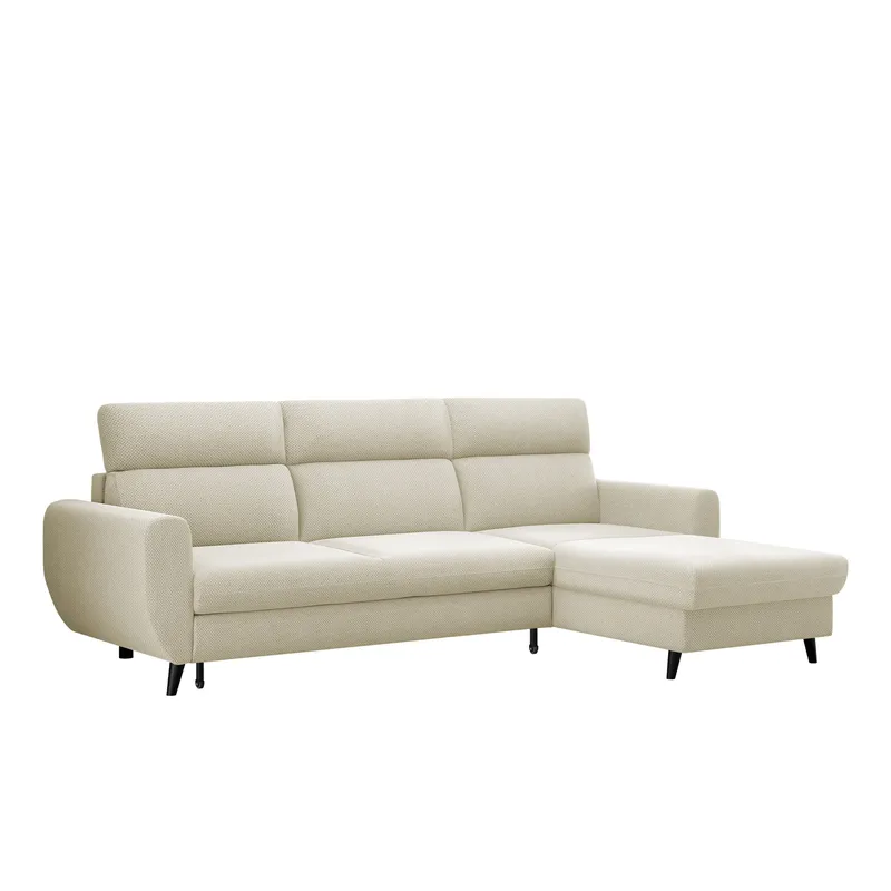 Vylon 3-seters sovesofa med divan - beige - Møbler - Sofaer - Sovesofaer - Sovesofa divan