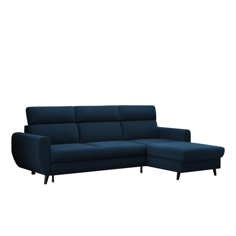 Vylon 3-seters sovesofa med divan, Blå