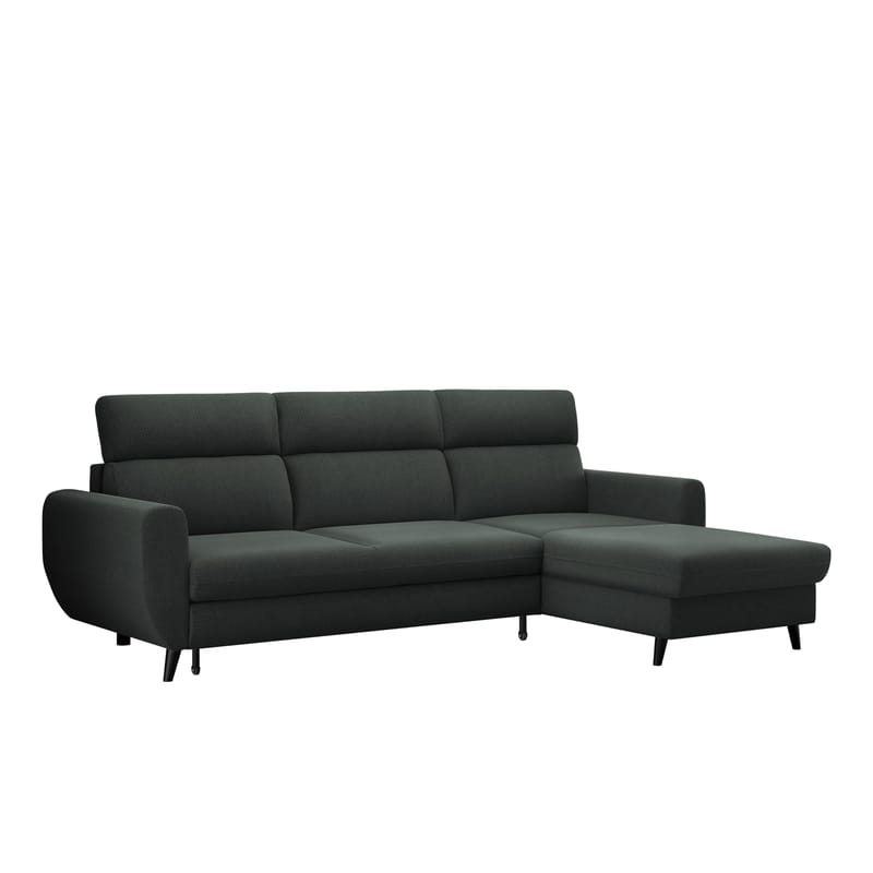 Vylon 3-seters sovesofa med divan, grå