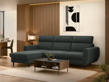 Vylon 3-seters sovesofa med divan - grå - Møbler - Sofaer - Sovesofaer - Hjørnesovesofa