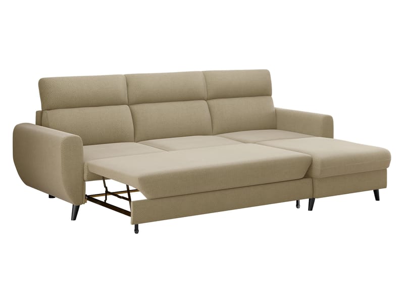 Vylon 3-seters sovesofa med divan - grå - Møbler - Sofaer - Sovesofaer - Hjørnesovesofa