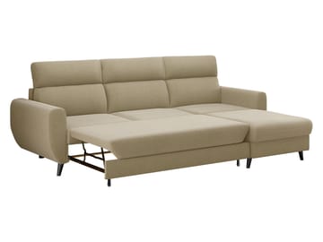 Vylon 3-seters sovesofa med divan - Rosa - Møbler - Sofaer - Sovesofaer - Hjørnesovesofa