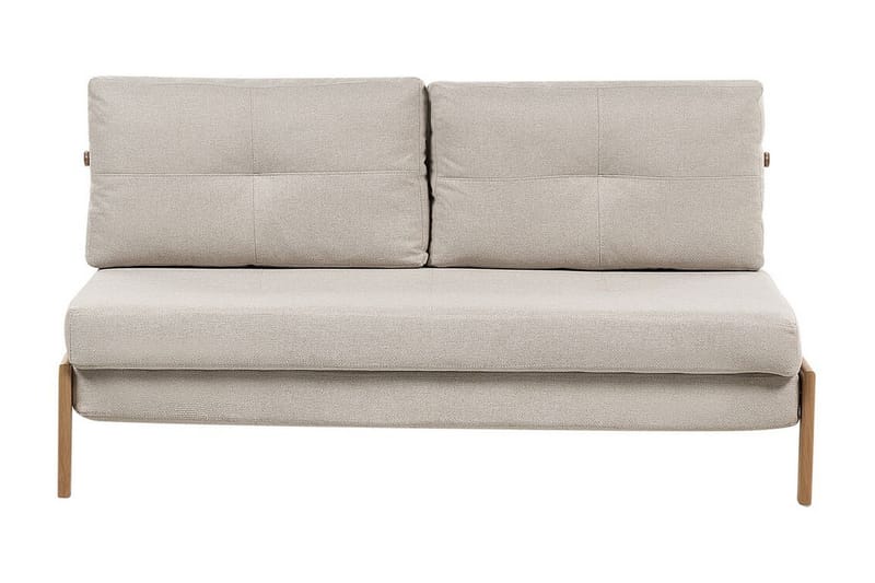 Wigwig Sovesofa 2-seter - Beige/Lyst tre - Møbler - Sofaer - Sovesofaer - 2 seters sovesofa