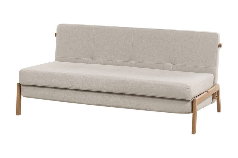 Wigwig Sovesofa 2-seter - Beige/Lyst tre - Møbler - Sofaer - Sovesofaer - 2 seters sovesofa