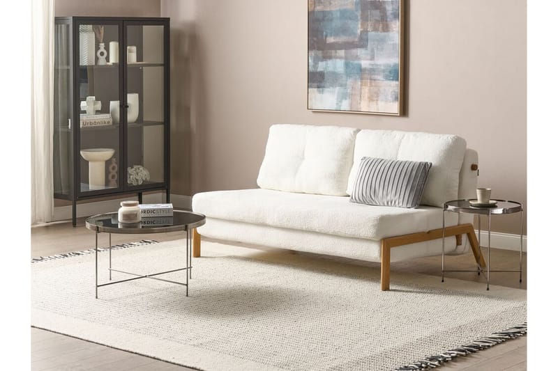 Wigwig Sovesofa 2-seter - Hvit/Lyst tre - Møbler - Sofaer - Sovesofaer - 2 seters sovesofa