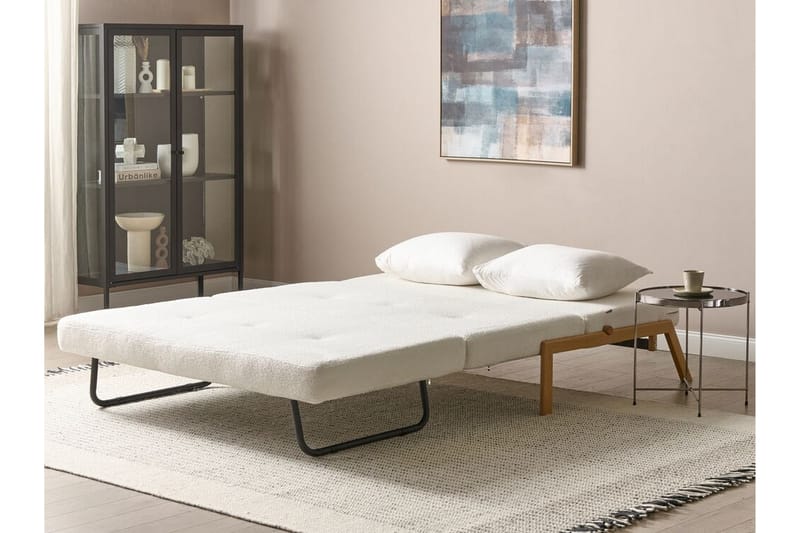 Wigwig Sovesofa 2-seter - Hvit/Lyst tre - Møbler - Sofaer - Sovesofaer - 2 seters sovesofa