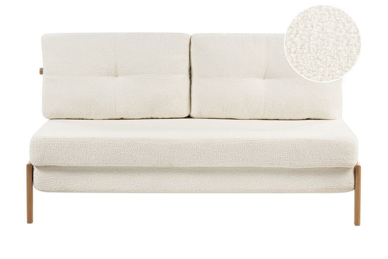 Wigwig Sovesofa 2-seter - Hvit/Lyst tre - Møbler - Sofaer - Sovesofaer - 2 seters sovesofa
