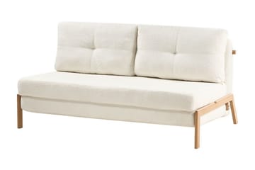 Wigwig Sovesofa 2-seter - Hvit/Lyst tre - Møbler - Sofaer - Sovesofaer - 2 seters sovesofa