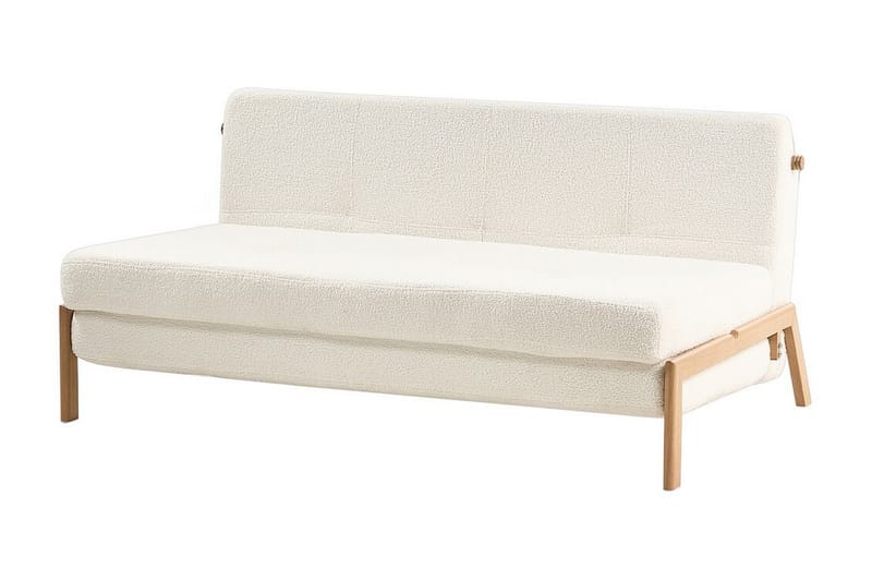 Wigwig Sovesofa 2-seter - Hvit/Lyst tre - Møbler - Sofaer - Sovesofaer - 2 seters sovesofa