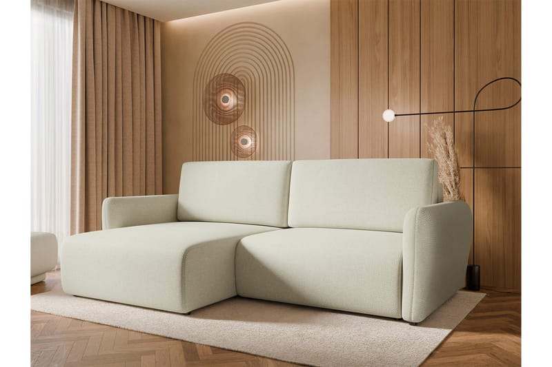 Wymer Sovesofa Med 2-Seters Divan - Beige - Møbler - Sofaer - Sovesofaer - Sovesofa divan