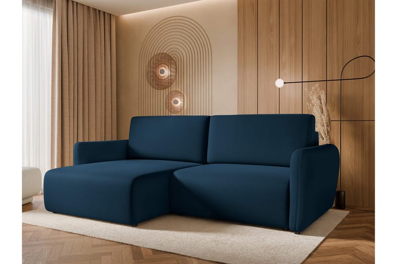 Wymer Sovesofa Med 2-Seters Divan - Blå - Møbler - Sofaer - Sovesofaer - Sovesofa divan