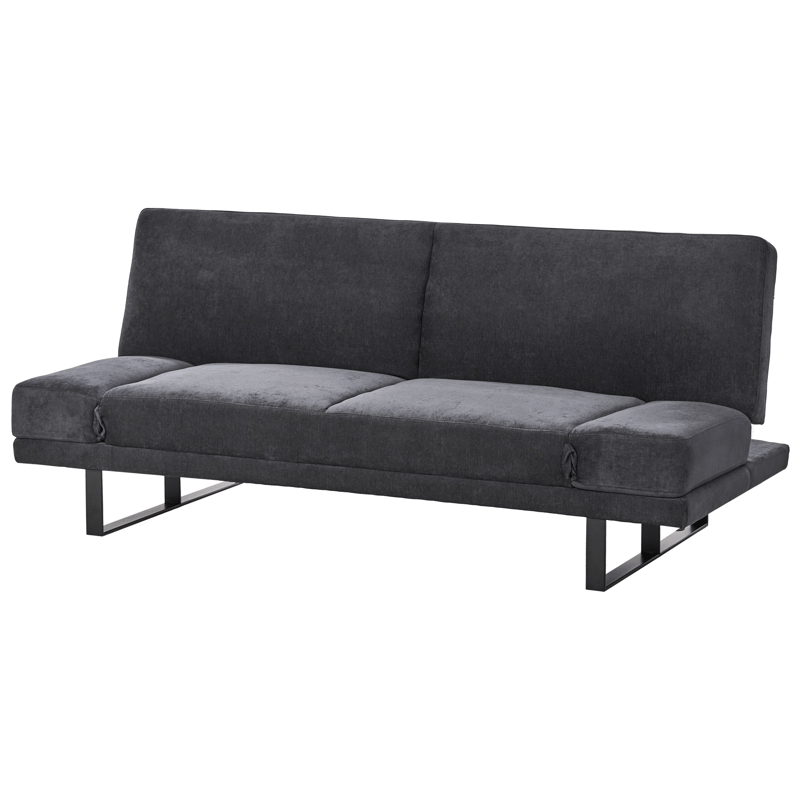 York 2-seter Utbrettbar Sovesofa 105x190 cm i Chenille - Antrasitt - Møbler - Sofaer - Sovesofaer - 2 seters sovesofa
