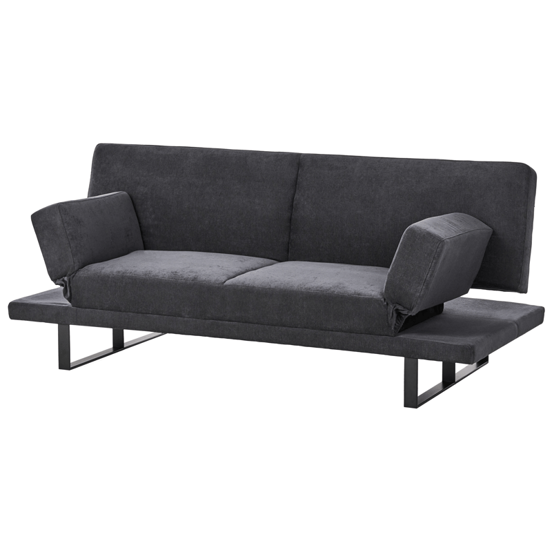 York 2-seter Utbrettbar Sovesofa 105x190 cm i Chenille - Antrasitt - Møbler - Sofaer - Sovesofaer - 2 seters sovesofa