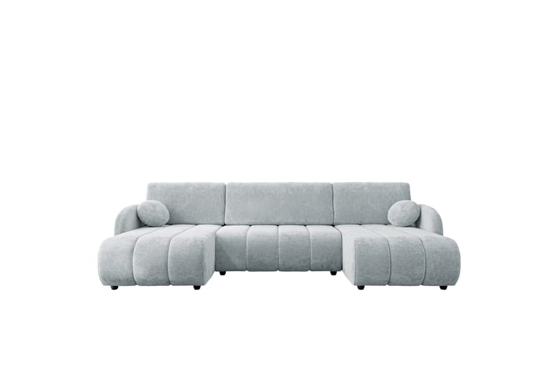 Zarania Sovesofa Dobbel Divan 3-Seter - Grå - Møbler - Sofaer - Sovesofaer - U sovesofa
