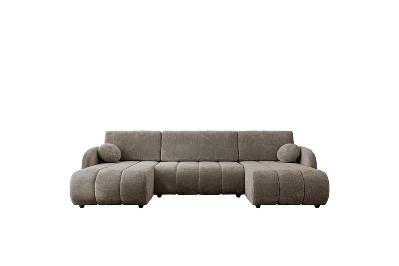 Zarania Sovesofa Dobbel Divan 3-Seter - Grønn - Møbler - Sofaer - Sovesofaer - U sovesofa