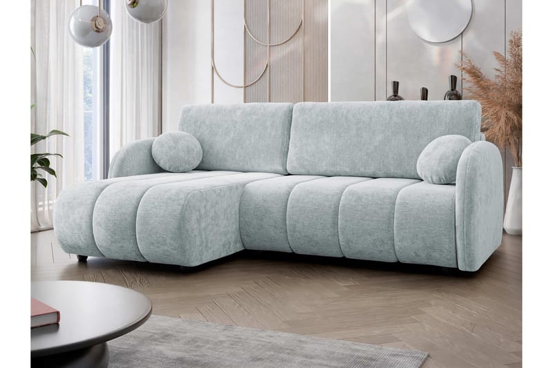 Zarania Sovesofa Med 3-Seters Divan - Grå - Møbler - Sofaer - Sovesofaer - Sovesofa divan