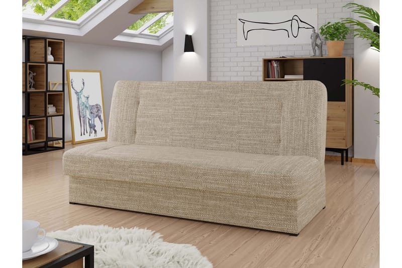 Zelka Sovesofa 2-Seter - Beige - Møbler - Sofaer - Sovesofaer - 2 seters sovesofa
