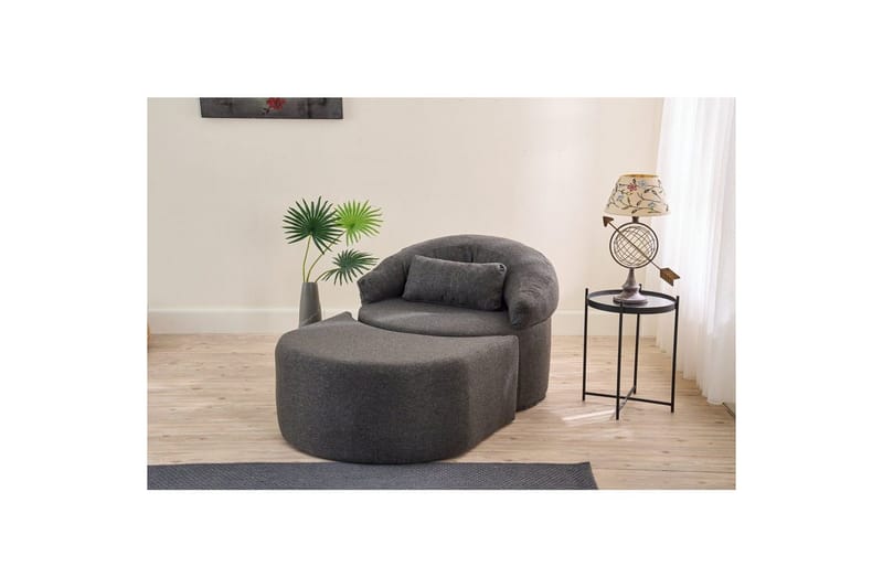 Zevon Sovelenestol - Antrasitt - Møbler - Sofaer - Sovesofaer - Forovervendt sovesofa